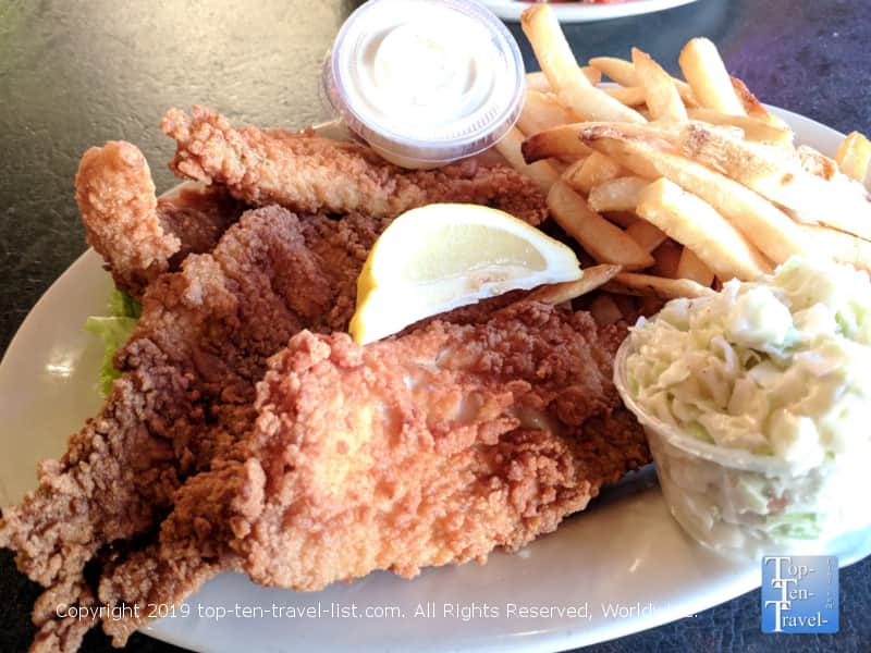 Fish and chips at Vicker's in Mt. Pleasant, South Carolina