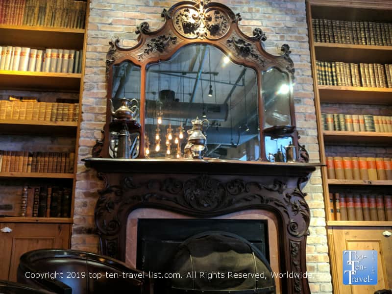 Gorgeous setting inside Caffe Nero in Boston, MA