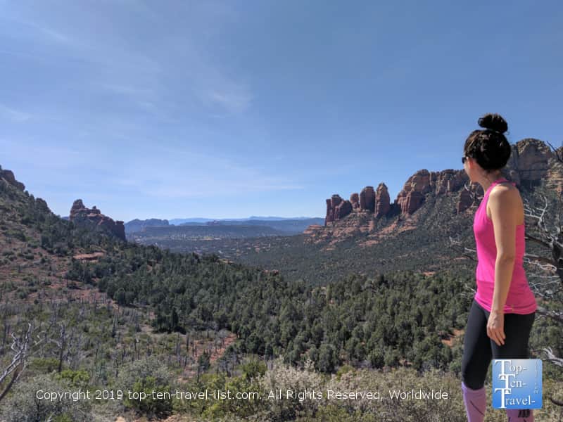Incredible vistas along the Brins Mesa trail in Sedona, Arizona