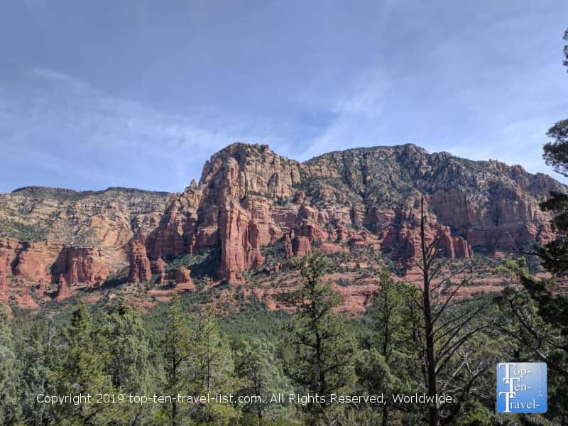 Colorful red rock views on the Brin's Mesa hike in Sedona, Arizona