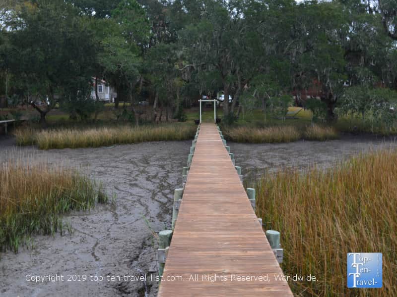 Pretty tidal marsh scenery at the Plantation Oaks Inn in Mt Pleasant, South Carolina