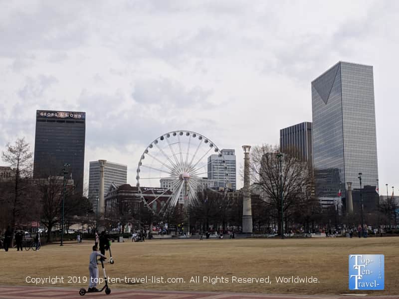 Views from Centennial Park in Atlanta