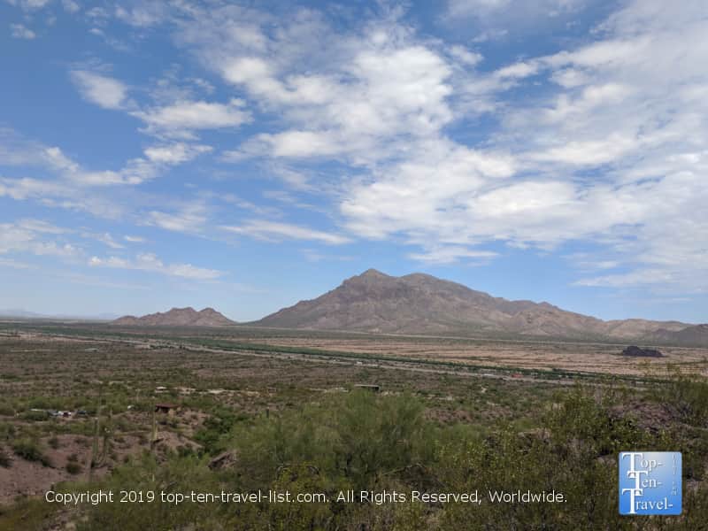 Tremendous overlook of the mountains at Picacho Peak State Park in Arizona