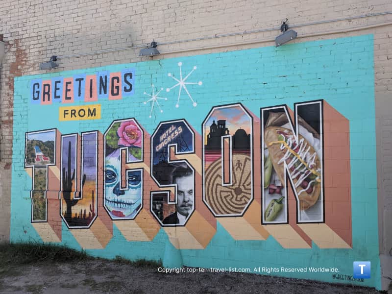 Colorful mural in downtown Tucson
