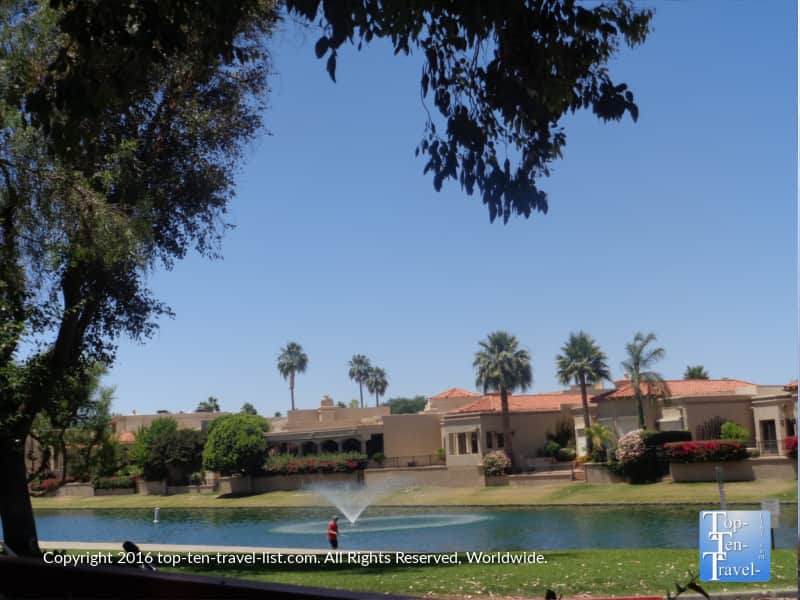 View of the Scottsdale waterfront from Altitudes Coffee Lab