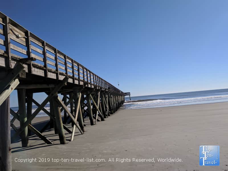 The pier at Isle of Palms beach in South Carolina