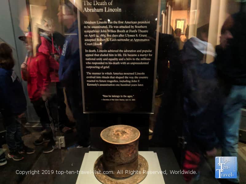 Abe Lincoln hat at the Smithsonian Natural History museum