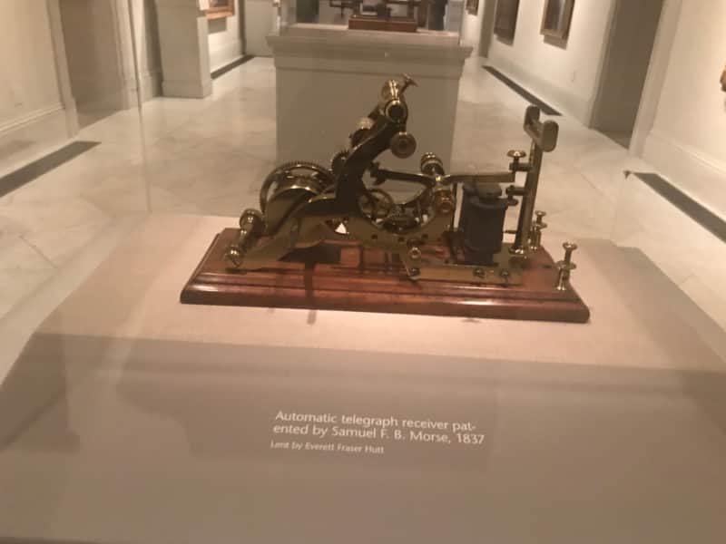 Morse telegraph receiver at the Smithsonian