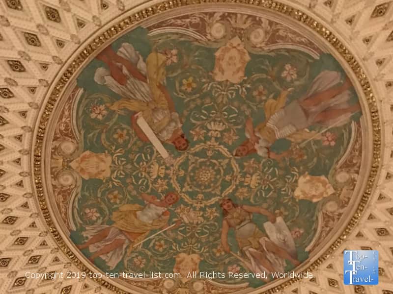 Beautiful mural at the Library of Congress