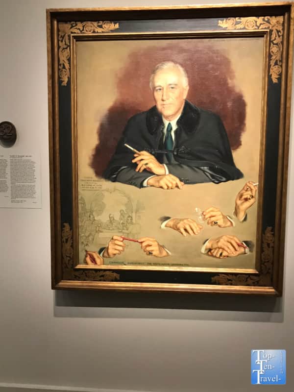 Franklin D. Roosevelt portrait at the Smithsonian Portrait Gallery in DC