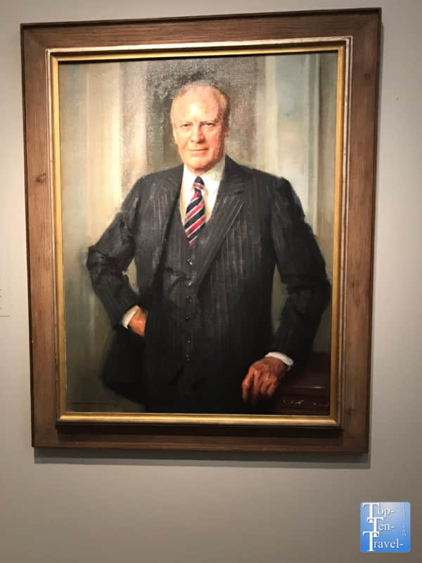 Gerald Ford portrait at the Smithsonian Portrait Gallery in DC