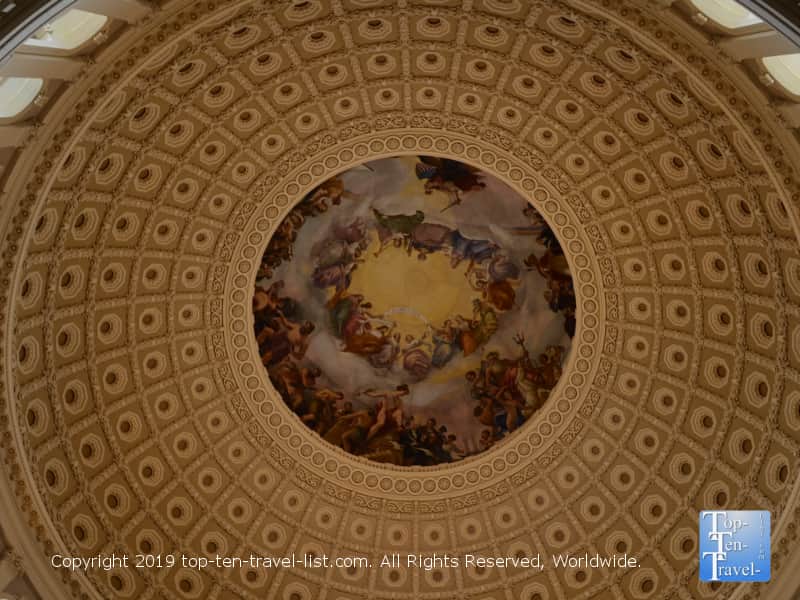 Rotunda painting in D.C.