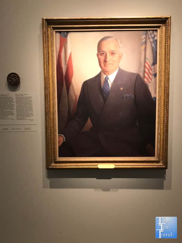 Harry S. Truman portrait at the Smithsonian Portrait Gallery in DC