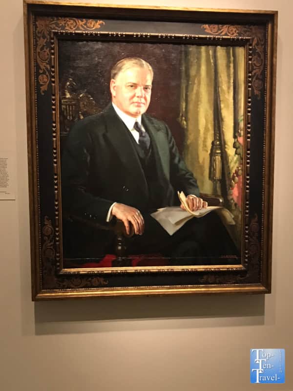 Herbert Hoover portrait at the Smithsonian Portrait Gallery in DC