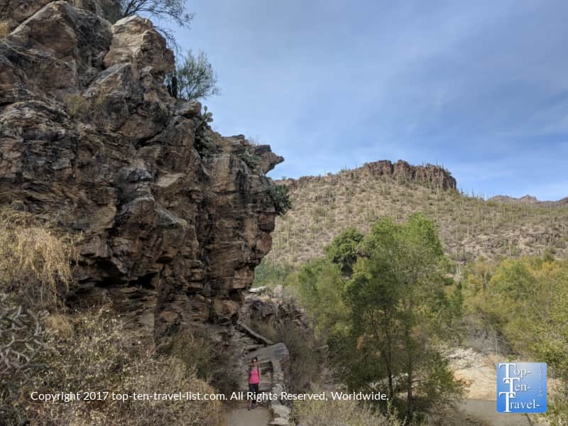 Hiking at Sabino Canyon