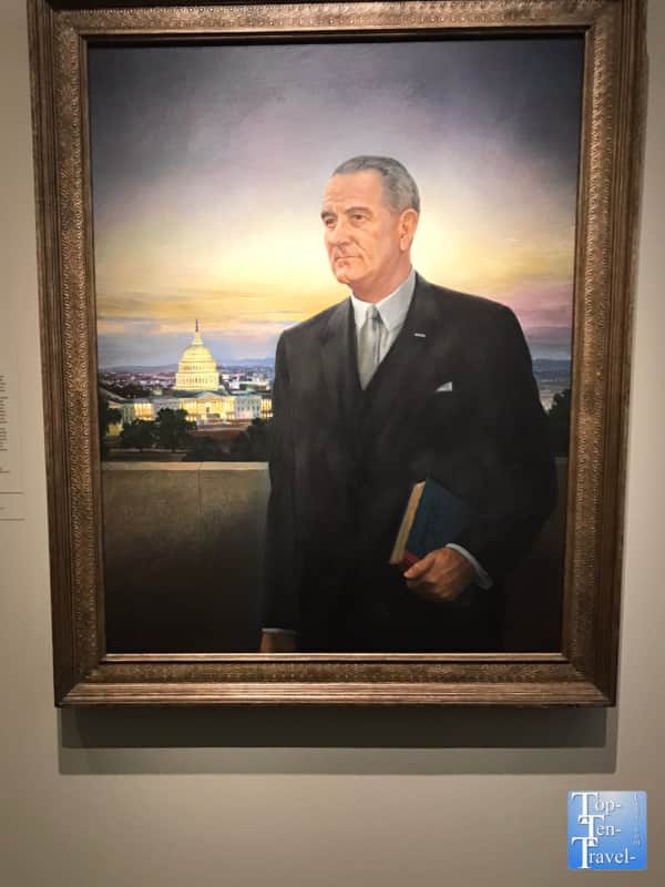 Lyndon B. Johnson portrait at the Smithsonian Portrait Gallery in DC