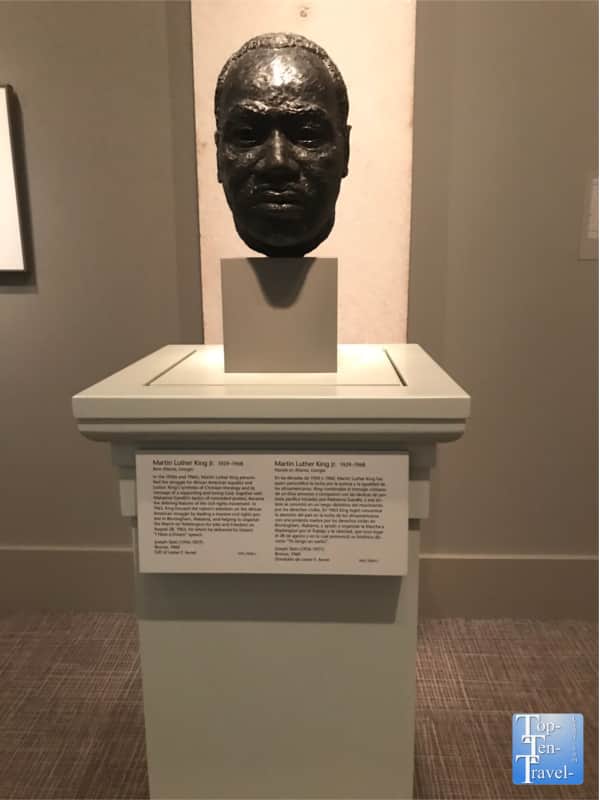 Martin Luther King sculpture at the Smithsonian Portrait Gallery in D.C. 