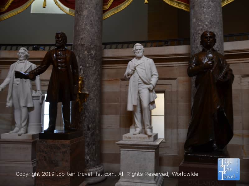Statues in the US Capitol building