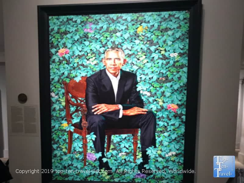Obama portrait at the Smithsonian Portrait Gallery in D.C.