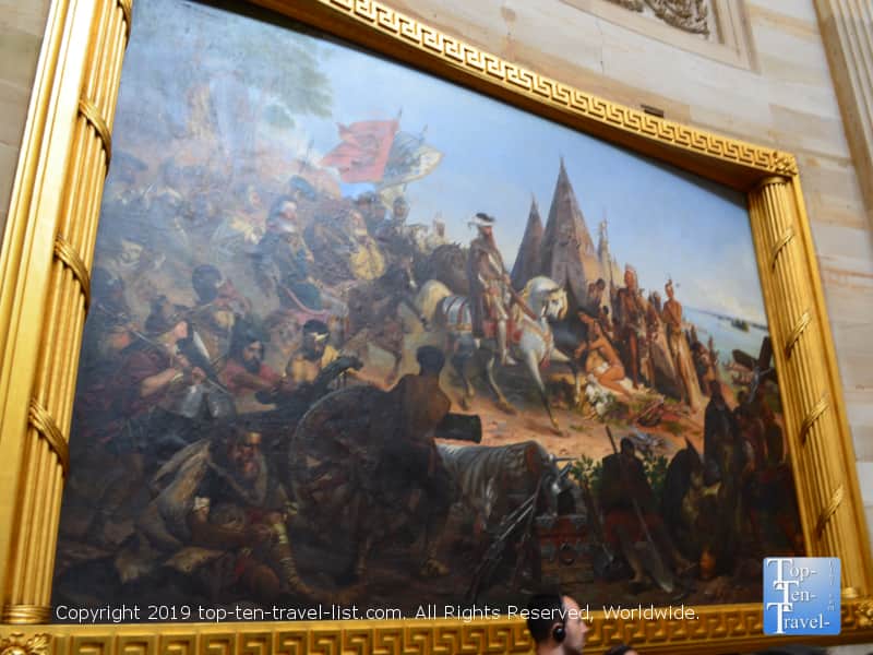 Beautiful mural at the US Capitol in D.C.