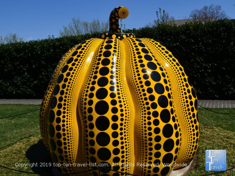 Pumpkin Sculpture garden at the Hirshhorn in D.C.