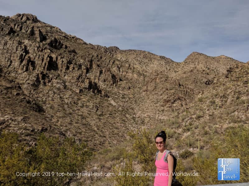 Scenic overlook at Sabino Canyon