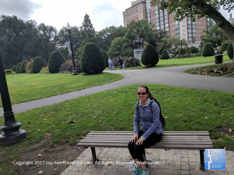 Good Will Hunting bench in Boston Public Garden