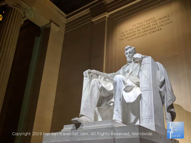 The Lincoln memorial in DC