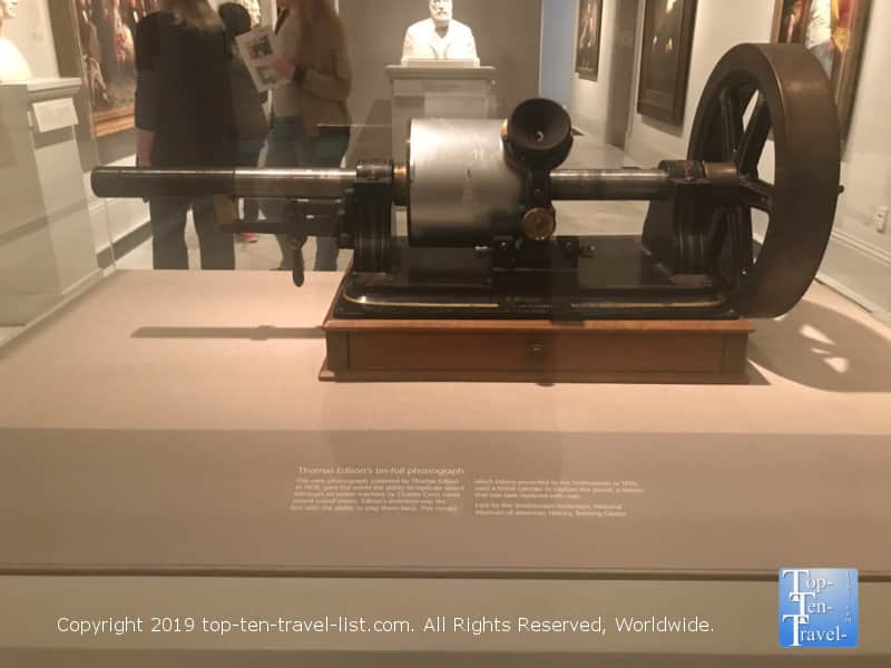 Edison's tin foil phonograph