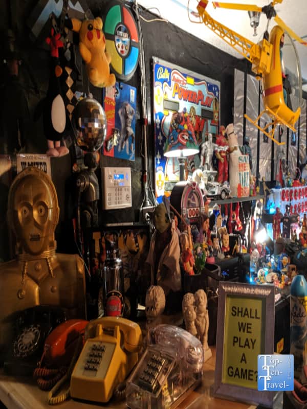 80s artifacts at the Asheville Pinball Museum