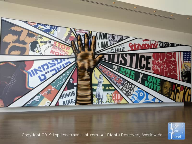 Mural at The Center for Civil Rights in Atlanta