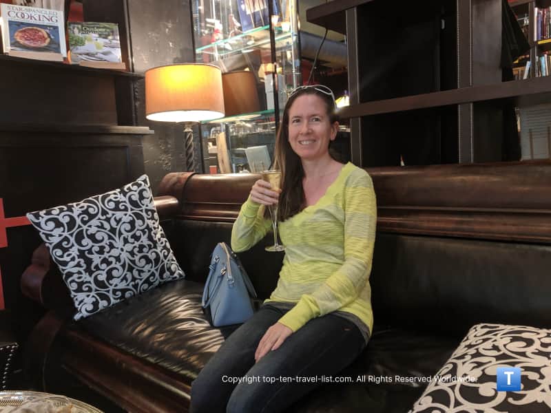 Champagne Bar in downtown Asheville