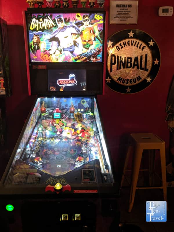 Classic Batman pinball machine in Asheville