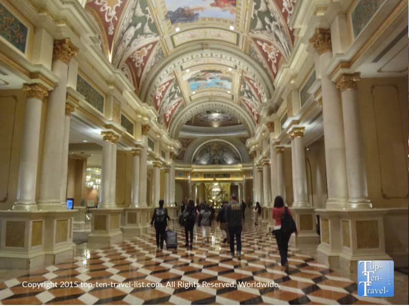 The incredible painted ceilings of The Venetian in Vegas