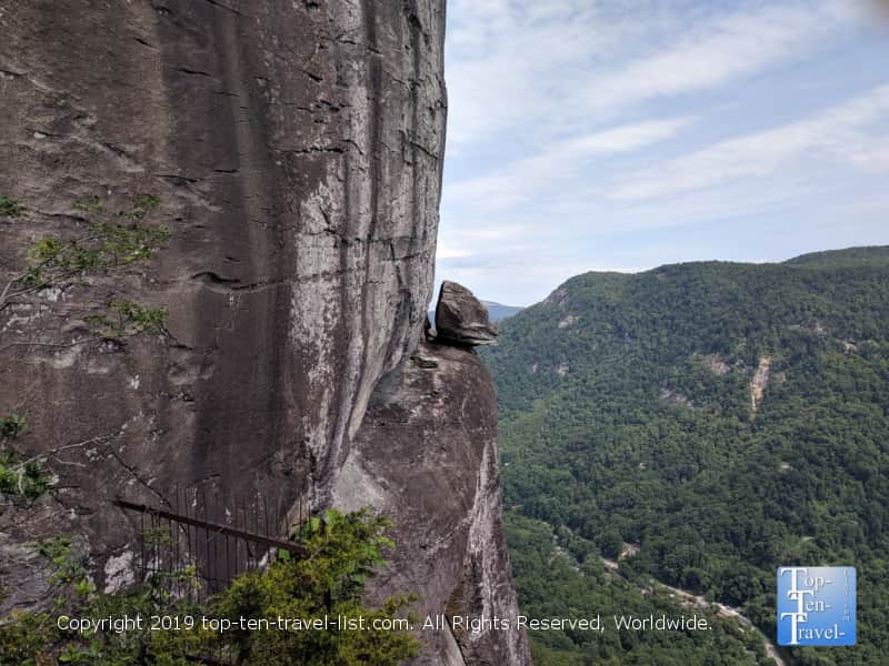Beautiful views at Devil's Head overlook at Chimney Rock State Park