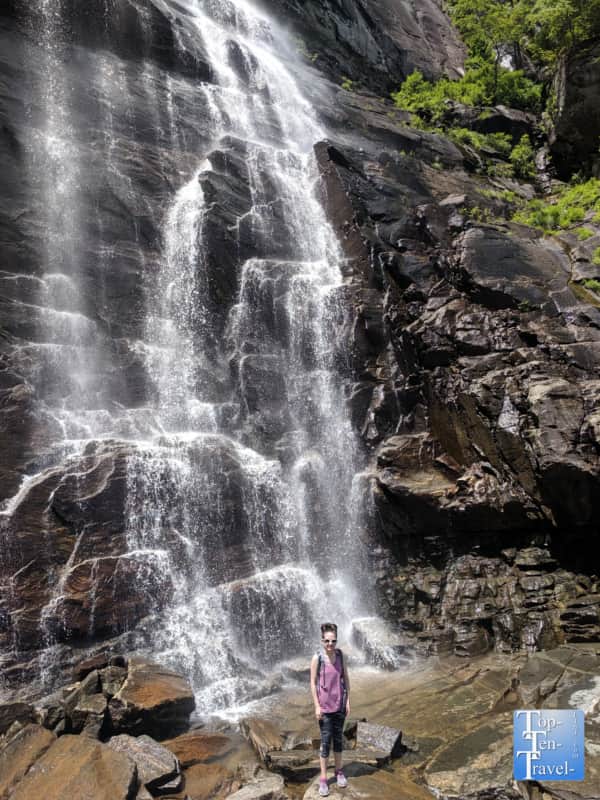 Hickory Nut falls featured in The Last of the Mohicans