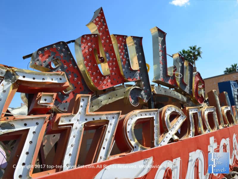 Lady Luck Vegas Vacation sign at the Neon Museum in Las Vegas 