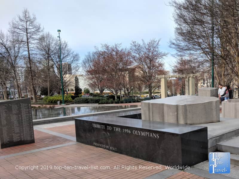Olympian tribute at Centennial Olympic Park in downtown Atlanta