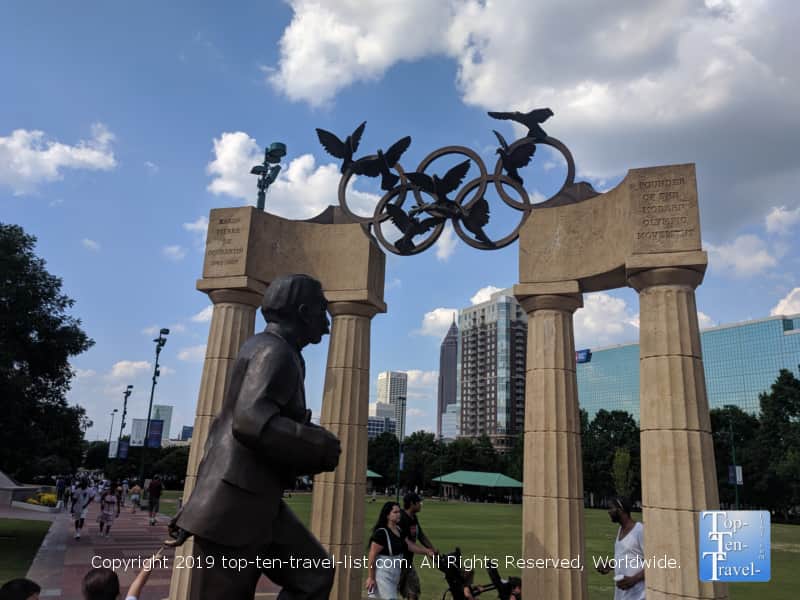 Olympic sculpture in downtown Atlanta