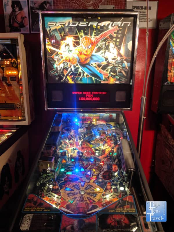 Spiderman pinball machine
