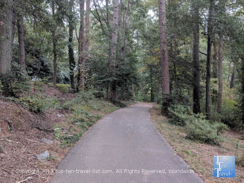 Swamp Rabbit trail in Greenville, South Carolina 