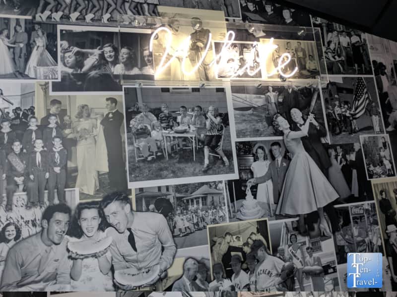 White wall at the Center for Civil and Human Rights in Atlanta 
