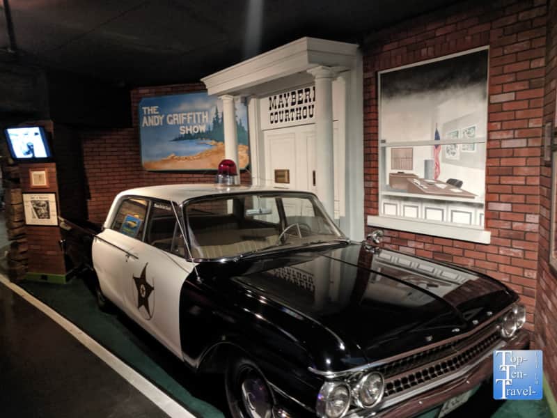 Squad car from Andy Griffith at the Hollywood Stars Cars Museum in Gatlinburg, Tennessee