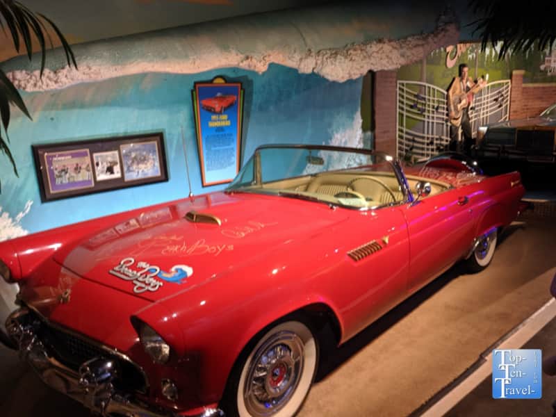 Beach Boys T-Bird at the Hollywood Stars Cars Museum in Gatlinburg, Tennessee