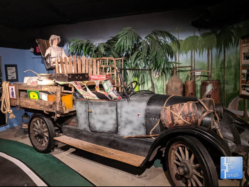 Beverly Hillbillies truck at the Hollywood Stars Cars Museum in Gatlinburg, Tennessee