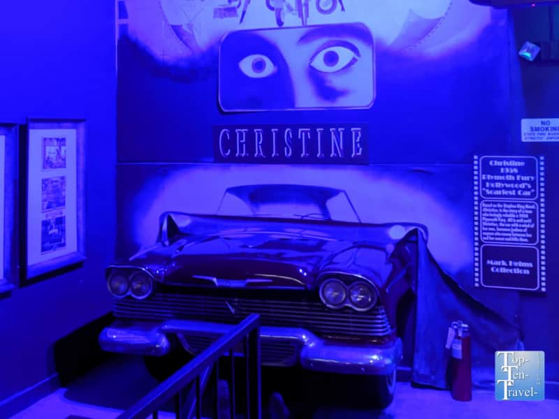 Possessed Christine car at the Hollywood Stars Cars Museum in Gatlinburg, Tennessee