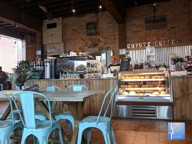 Coyote Coffee Cafe in dowtown Pickens, South Carolina