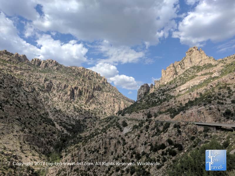 Gorgeous views along the Mt Lemmon Scenic Byway in Southern Arizona 