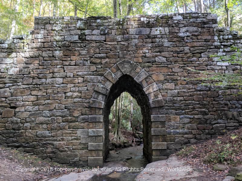 Historic Poinsett Bridge in Upstate South Carolina