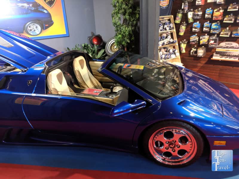 Mike Tyson Lamborghini at the Hollywood Stars Cars Museum in Gatlinburg, Tennessee